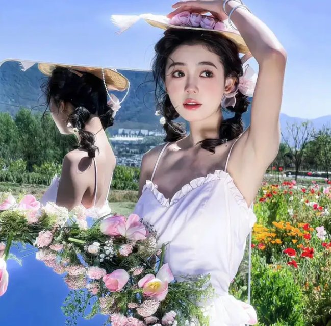 高山上的热气球
